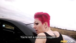 Fake Cop - Tattooed Punk Chick with Great Tits and Ass Fucked by COP
