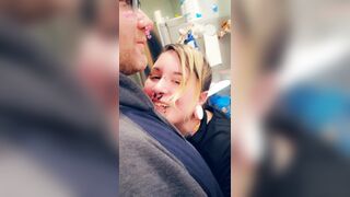 Goth Girl Gets Caught Flashing Boobs by Daddy