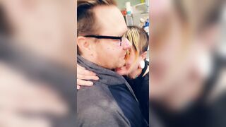 Goth Girl Gets Caught Flashing Boobs by Daddy
