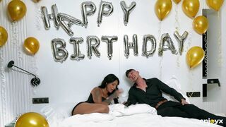 Hot Indian Brunette Pornstar Yasmina Khan Fucks on her Birthday