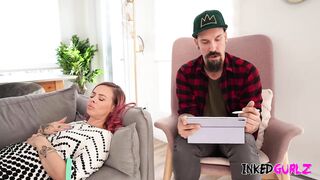 Inked Gurlz - a Tattoed MILF is Fucked HArd by Big Cock