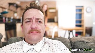 Shake the Snake - a Emo Brunette Female is getting her Ass and Mouth Drilled Passionately by her Fuc