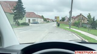 STREETFUCK INCREDIBLE SCREAMING SHAKING ORGASMS - Michaela Isizzu Cum Runs down her Face