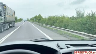 STREETFUCK INCREDIBLE SCREAMING SHAKING ORGASMS - Michaela Isizzu Cum Runs down her Face