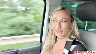 STREETFUCK INCREDIBLE SCREAMING SHAKING ORGASMS - Michaela Isizzu Cum Runs down her Face