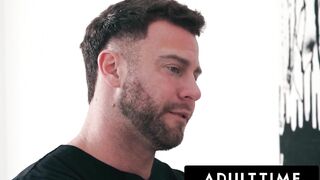 ADULT TIME - Stacked Nuru Masseuse Payton Preslee RIDES Man while he's ON THE PHONE with his Wife