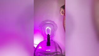 I've Stuck this BBC Dildo onto the Chair and i'm getting my Pussy Nice and Wet Watch me Sit on it