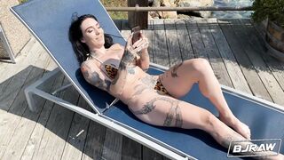 BJRAW Romeo Mancini Picks up Misha Montana and Blows a Huge Load in her Face!!