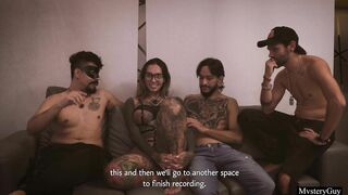 Casting of the Colombian Big-bootied Camila Jimenez Ends in Group Anal Sex