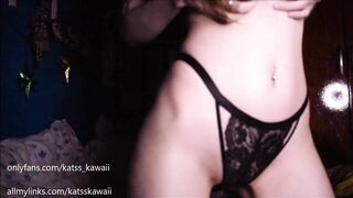 Gothic Girl Dances in her Room and then Rides a Huge Cock until he Cums!
