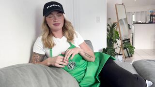 Barista Girl Cheats on Boyfriend while he's at Work "i Bet you would Fuck me better Anyway..."