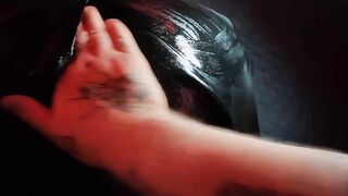 Ass of my Big-boobed Neighbor Kinkybliss, Covered in a Leather Coat, is so Good that I Filled her Ass and Face with Cum