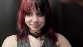 18 Year old Goth Cutie Gets a Facial POV