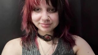 18 Year old Goth Cutie Gets a Facial POV