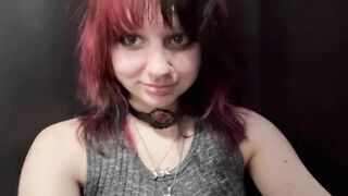 18 Year old Goth Cutie Gets a Facial POV
