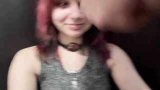 18 Year old Goth Cutie Gets a Facial POV