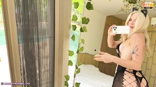 POV: Busty Blonde Lets me Lick her Wet Sweet Pussy before I Fuck her really Hard | Anastangel
