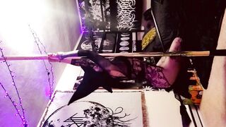 Freaky Witch Bitch Rides and Fucks her Broomstick
