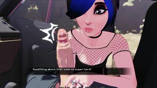 HOOKED - HELEN DEEPTHROAT AND OUTSIDE BLOWJOB - PART - 3