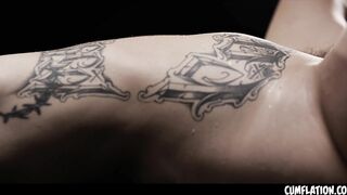 Tattoed Whore Loves Anal Creampie and Extreme Squirting Orgams - Tabitha Poison CUMFLATION