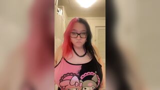 Goddess Squishy Titty Drop Compilation | Busty Goth Emo Girl