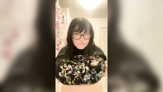 Goddess Squishy Titty Drop Compilation | Busty Goth Emo Girl