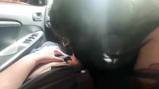 Mi Stepbrother Rolls down the Windows of the Car while I Give him an Oral for everyone to see me - Mamiimaldii Ft. Zekefotos
