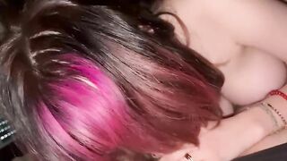 19 Year old Gothic Teen Sucks Roommates Big Dick