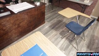 Dominant Teacher Teaches a Disobedient Student some Discipline