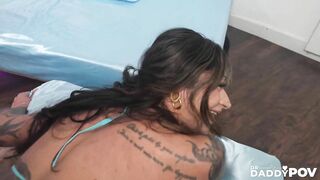 Tattooed Babe Luna Baby Explores her Vagina with some Dick Therapy