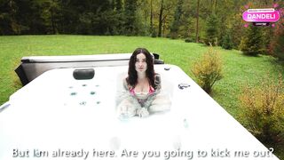 Busty Neighbor Sneaks into my Hot Tub: Wet Cowgirl Ride