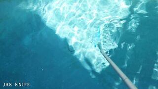 GOTH FRENCH BABE needs help Removing her Bikini - Effy Cutie