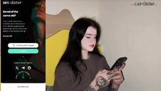 Gothic Nymphomaniac Sucks and Fucks a Huge Dick (Karina and Vlad Fucking Juicy) there only two People Here, the Owner(karina) and the Co-performer