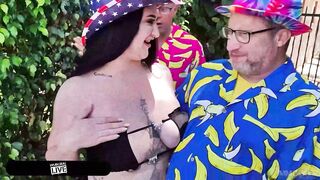Avalon Mira Demands a Creampie after Double Penetration!