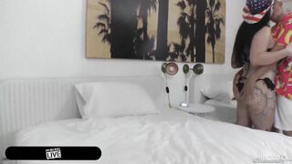 Avalon Mira Demands a Creampie after Double Penetration!