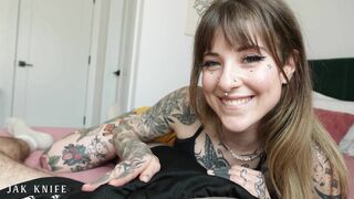 My Girlfriend's Hot Tatted Sister Begs for a Creampie - Awlivv