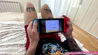 Step Sis says "PLAY WITH MY PUSSY not the NINTENDO!"