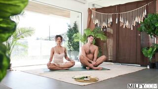 MILFY Fit Yoga MILF Medusa Rides Young Stud's Cock all Day