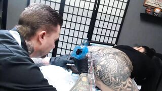 Darcy Diamond Gets Asshole Tattooed by Trevor Whelen for 4.5 Hours (25mins TL) - Infected by Sickick
