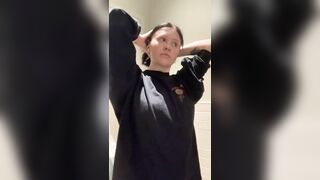 TEEN STRIPS NAKED IN STARBUCKS BATHROOM