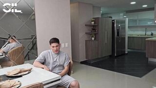 I Fuck my Boyfriend's best Friend before he Gets Home and he almost Caught us