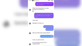 Horny 1 old Asian Girl Rides me and Begs to Gets her Tight Pussy Fucked + Text Conversations