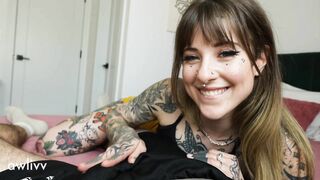Girlfriend’s Tatted Sister Lets me Cum inside her while GF is at Work - Awlivv, Jak Knife