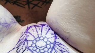 Getting Pussy Tattooed and Fucked