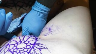 Getting Pussy Tattooed and Fucked