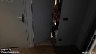 Big Ass French Girl Cheats on her Boyfriend, Caught Masturbating and Fucked by her Roommate