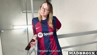 A Barcelona Supporter Fucked by PSG Fans in the Corridors of the Football Stadium !!!