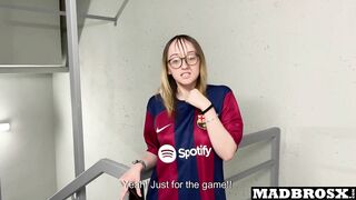 A Barcelona Supporter Fucked by PSG Fans in the Corridors of the Football Stadium !!!