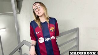 A Barcelona Supporter Fucked by PSG Fans in the Corridors of the Football Stadium !!!