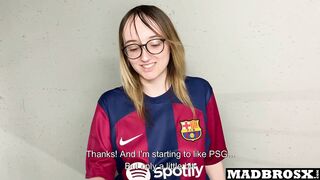 A Barcelona Supporter Fucked by PSG Fans in the Corridors of the Football Stadium !!!